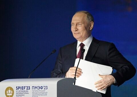 Putin touts Russian economy as Western investors steer clear of St. Petersburg event