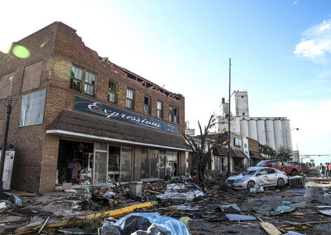 Cleanup begins after tornadoes hit in Texas and Florida, killing 4 and destroying homes