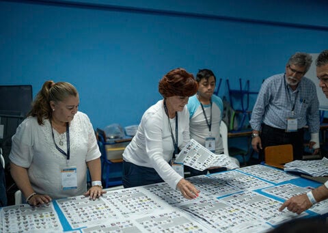 Early vote count for Guatemala's presidential election indicates 2nd round ahead