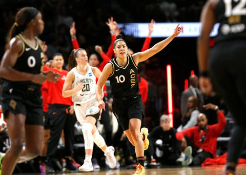 Aces rout Liberty 98-81 in a matchup of marquee WNBA teams for their seventh straight win