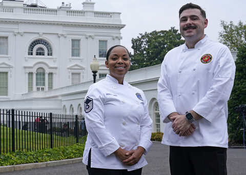 Jill Biden hosts military chefs crowned 'Chopped' champs for guest stint in White House Navy Mess