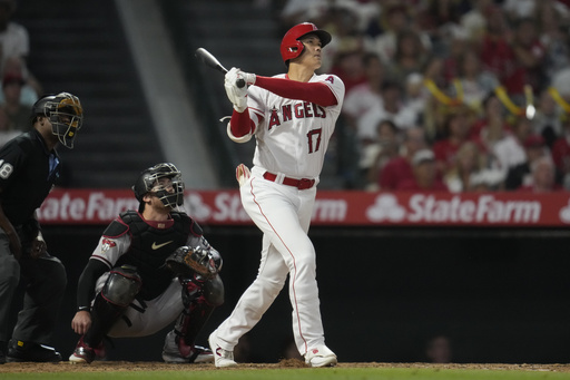 Ohtani hits the longest home run of his MLB career (493 feet) to reach 30 this season