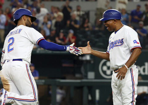 Back-to-back home runs by Semien, Seager propel Rangers past Angels 6-3