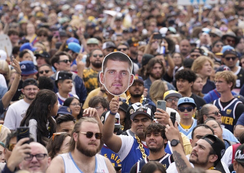 Nuggets ready to celebrate their 1st NBA title with parade through the streets of downtown Denver