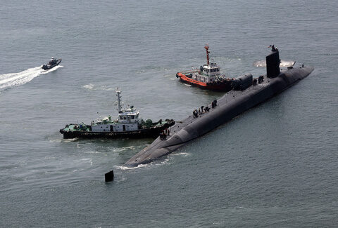 US guided-missile submarine arrives in South Korea, a day after North Korea resumes missile tests