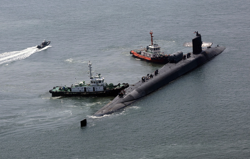 US guided-missile submarine arrives in South Korea, a day after North Korea resumes missile tests