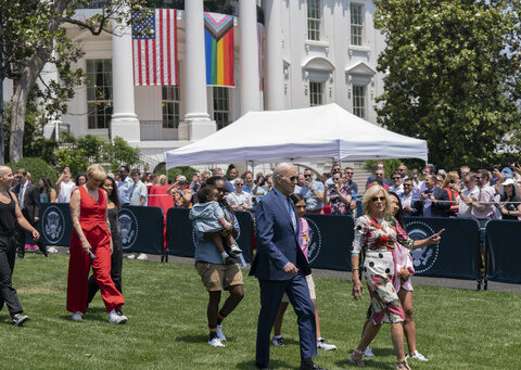 Transgender activist no longer welcome at White House after going topless at Biden event