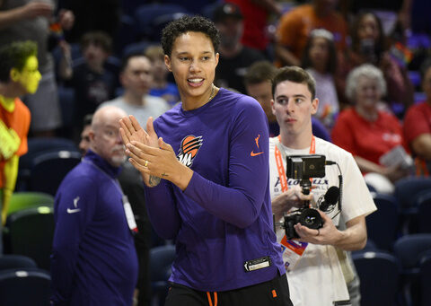 WNBA working with Brittney Griner and Mercury on travel options including charter flights