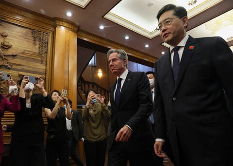 US, China remain at odds on numerous issues as Blinken finishes first day of meetings in Beijing