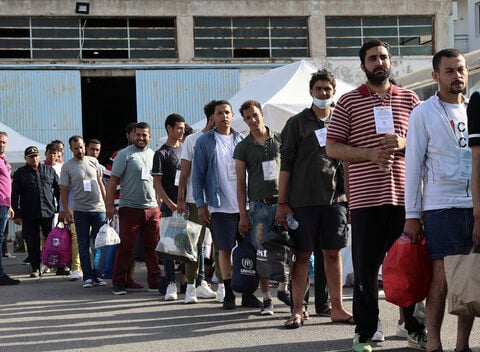 Two survivors of a deadly shipwreck describe their ordeal to Greek authorities