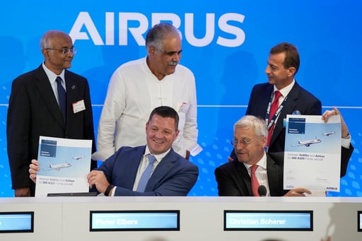 Airbus wins mammoth order for 500 jets from India's IndiGo at Paris Air Show