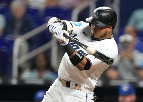 Arraez gets 5 hits for the 3rd time this month as the Marlins rout the Blue Jays 11-0