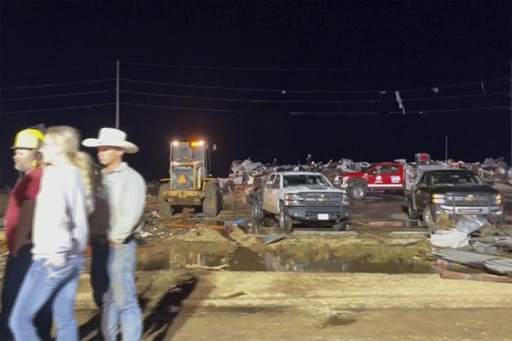 Tornadoes tear through northern Texas town, killing 3 people and causing widespread damage