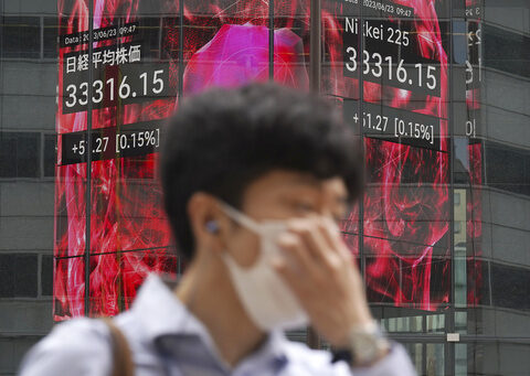 Stock market today: Asian shares sink as central banks crank interest rates still higher