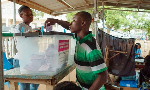 Sierra Leone's president seeks another term as opponents complain about the economy and unemployment