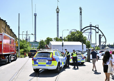 One person is dead and several are injured after riders plunged from a roller coaster in Sweden