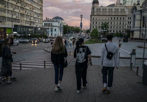 In Kyiv, signs of the ongoing war are evident – but daily life continues uninterrupted as well