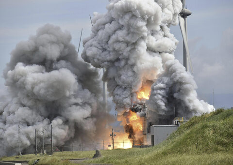 Rocket being developed by Japan's space agency explodes during testing but no injuries reported