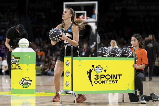 Ionescu scores record 37 points to win 3-point contest and Aces' team takes skills competition