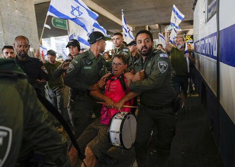 Israelis protest at international airport against judicial overhaul plan