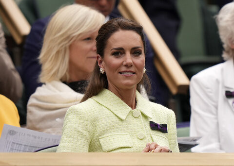 Kate, the Princess of Wales, back in the Royal Box at Wimbledon for the women's final