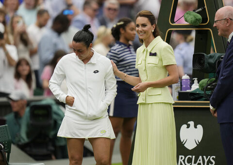 Ons Jabeur gets consoled by Princess Kate after a loss at Wimbledon made her 0-3 in Slam finals