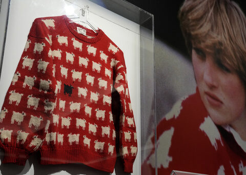 Baa-gain? Iconic sheep sweater worn by Princess Diana could fetch $50,000 at auction