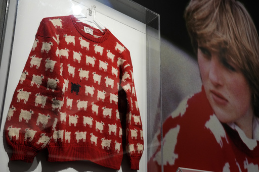 Baa-gain? Iconic sheep sweater worn by Princess Diana could fetch $50,000 at auction