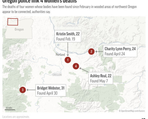 Deaths of four Oregon women over three months are linked, authorities say, reversing earlier call