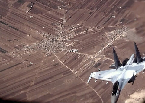 Russian fighter jet flies dangerously close to US warplane over Syria