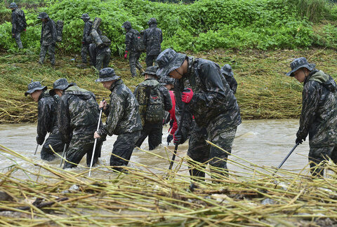 South Korea searches for missing people as death toll from downpours reach 41