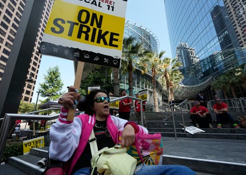 Workers strike at major Southern California hotels over pay and benefits