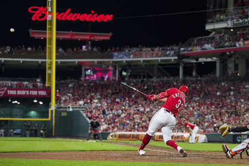 Reds' Christian Encarnacion-Strand has pinch-hit 3-run homer for 1st major league knock