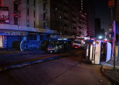 1 man is dead and 48 are injured after a suspected gas explosion in downtown Johannesburg