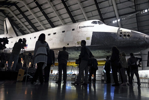 California Science Center starts complex process to display Space Shuttle Endeavour vertically