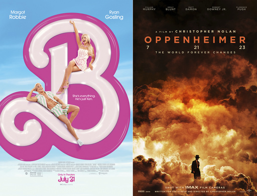 ‘Barbie,’ in 1st, and ‘Oppenheimer,’ in 2nd, fuel historic box office bonanza