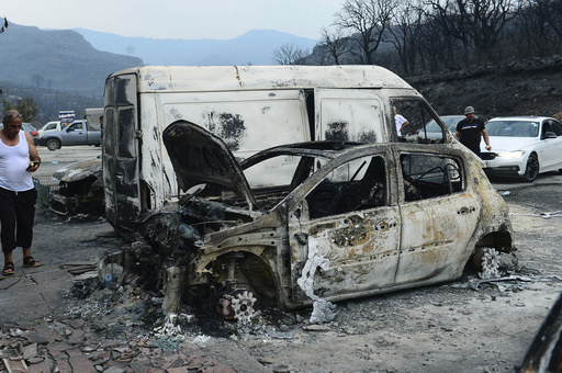 Wildfires in Algeria leave at least 34 people dead and hundreds injured