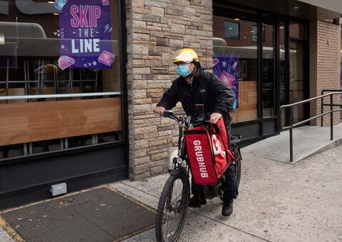 Food delivery services sue NYC over minimum pay rates for app-based workers