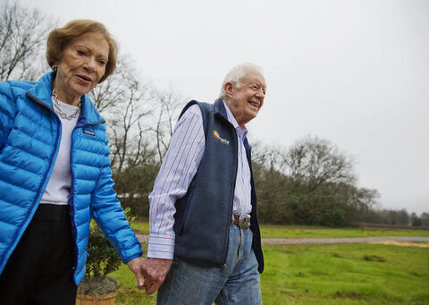 Jimmy and Rosalynn Carter mark 77th wedding anniversary at home in Plains, Georgia