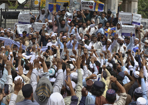 Muslims across Pakistan hold anti-Sweden rallies to denounce burning of Islam's holy book