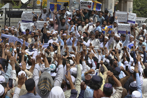 Muslims across Pakistan hold anti-Sweden rallies to denounce burning of Islam's holy book