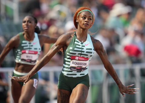 Sha'Carri Richardson wins 100 meters at US championships in 10.82