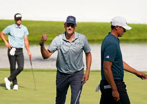 Brendon Todd scrambles for closing par to take the lead in the John Deere Classic