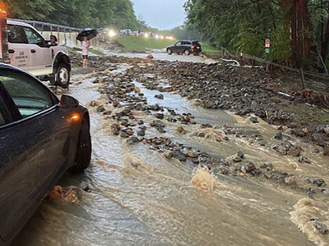 Relentless rain floods roads in Northeast, leads to evacuations, rescues