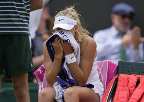 Russian teen Mirra Andreeva shows her inexperience at Wimbledon as Madison Keys advances