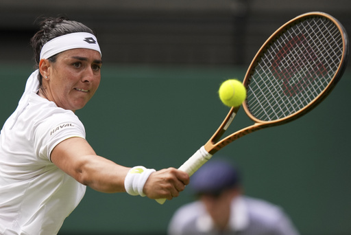 Jabeur reaches Wimbledon quarterfinals, where defending champion Rybakina awaits