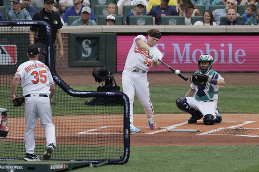 Adley Rutschman adds new wrinkle to Home Run Derby as switch hitter