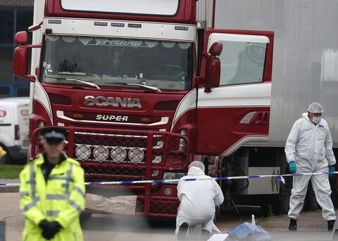 Smuggler sentenced to prison for deaths of 39 Vietnamese migrants who suffocated in truck in UK