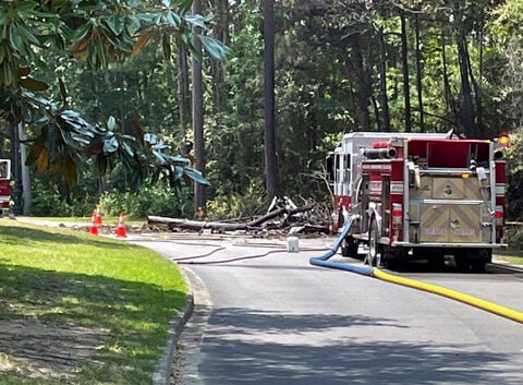 At least 1 person is dead in a fiery small plane crash in South Carolina beach resort