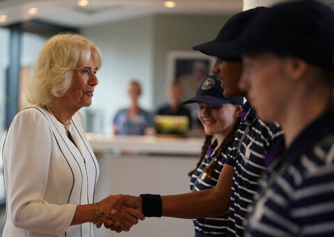 Queen Camilla attends Wimbledon, a week after Princess Kate made an appearance